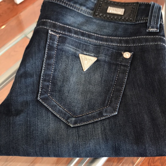 Guess premium daredevil bootcut. Deep indigo wash. Very dressy. - Picture 9 of 16